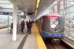 Skytrain doing station work at Main St-Science World Station